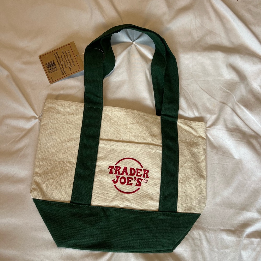 NWT Mini Trader Joe’s Tote Bag, Green